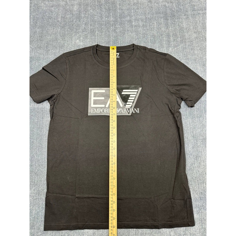 EA7 Emporio Armani Mens Graphic Logo T-Shirt Brown 3DPT81 PJM9Z Size M - Picture 8 of 10